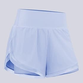 Women's Solid Colored Casual Skirt Tennis Shorts Contrast Mesh Wide Waistband Quick Dry Breathable Tennis Golf Pickleball Black Sky Blue Purple Tennis Clothing