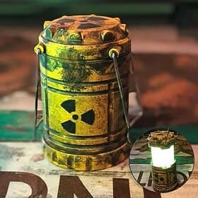 Kernreaktor Laterne Nachtlicht Industrie Sci-Fi Ästhetik