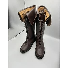 Medieval Renaissance Shoes Knee High Boots Flat Jazz Boots Pirate Viking Crusader Fancy Dress Men's Celtic Pirate Halloween Masquerade Performance Party  Eveni