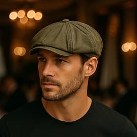 Casquette plate homme, chapeau lascot, chapeau gavroche, noir, bleu, coton, mode, décontracté, rue, quotidien, uni, étanchéité réglable, environ 60 cm, protect