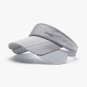 Tennis Sport Visor Sun Visor Women's Solid Colored Classic Fashion Adjustable UV Sun Protection Stretchy for Tennis Baseball Pickleball Summer Black White Pink