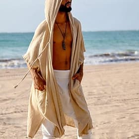 Men's Summer Shirt Casual Shirt Beach Shirt Cotton Shirt Shrugs Apricot Short Sleeve Solid / Plain Color Hooded Vacation Hawaiian Clothing Apparel Fashion Casu