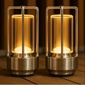 Crystal Lantern Light, Czgor Battery Operated Rechargeable Cordless Crystal Table Lantern Lamp with 3-Color, Portable Small LED Desk Lamp for Indoor/Outdoor Pa