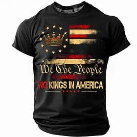 American Independence Day Men's American US Flag T Shirt Short Sleeve T shirt 3D Print Crew Neck Round Neck Shirt Fashion Daily Basic Street Casual Daily Black thumbnail 3