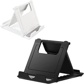 Portable Cell Phone Stand Holder for Desk Foldable Pocket-Sized Mount Universal Adjustable Desktop Mobile Phone Kickstand Compatible with iPhone IPads Kindle A