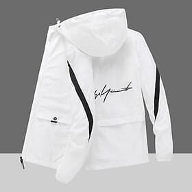 Men's Color Block Running Jacket Outdoor Jacket Summer Spring Full Zip Long Sleeve Athletic Sun Protection Quick Dry Lightweight UV Cooling Breathable Tennis G