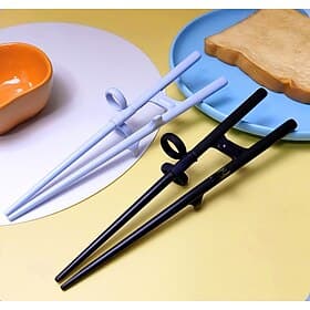 Adult Learning Chopsticks, Chopstick Corrector for Learning to Taste Asian Cuisine, Made of ABSSilicone Material