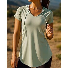 Women's Solid Colored Running Top Running Shirt Summer Spring Short Sleeve Quick Dry Lightweight Elastic Breathable Tennis Golf Running Black White Pink Sports