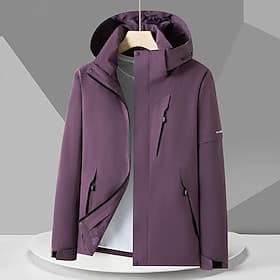 Damen Windjacke Softshelljacke Wanderjacke Außen Wasserdicht Winddicht Wanderoutfits Wanderbekleidung Frühling Herbst Oberteil Camping / Wandern / Höhlenforsch