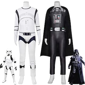 Stormtrooper Mask Costume Bodysuits Adventure Movie Cosplay for Boys' Kid's Adults' Halloween Carnival Performance School Event Dress Up