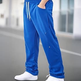 Men's Sweatpants Joggers Trousers Casual Pants Running Pants Drawstring Elastic Waist Straight Leg Plain Comfort Full Length Outdoor Casual Daily Sports Fashio