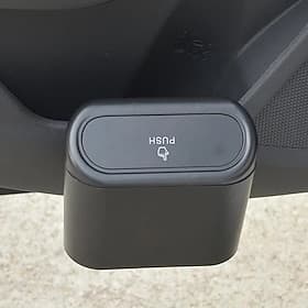 Poubelle suspendue à la portière de voiture, mini poubelle de voiture avec couvercle, boîte de rangement multifonctionnelle, organisateur de dossier de siège,