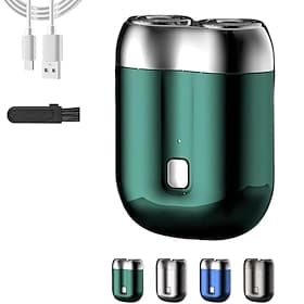 Pocket Shaver USB Mini Shavers for Men Mini Dual-Head Electric Shaver Ideal Gift for Men, Boyfriends, Fathers, Travelers And Businessmen