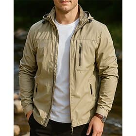 Men's Windbreaker Softshell Jacket Hiking Jacket Outdoor Windproof Quick Dry Lightweight Breathable Hiking Outfits Hiking Clothes Spring Autumn / Fall Jacket C