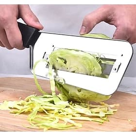 Stainless Steel Shredder Knife Effortless Cabbage Prep, Manual Vegetable Slicer for Cabbage, Potato  Sugarcane, Multi-Function Peeler and Cutter
