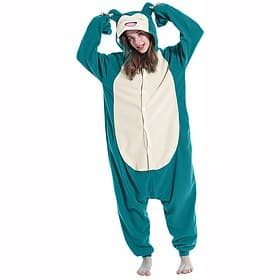 Kigurumi Pajamas Fancy Costume Nightwear Animal Monster Cartoon Warm Funny Costume Comfy Adults' Unisex Men and Women Christmas Halloween Carnival Party Perfor