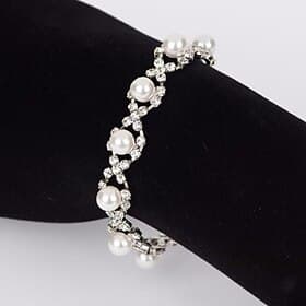 Women's Bracelet Tropical Precious Elegant Luxury Alloy Bracelet Jewelry Silver For Party