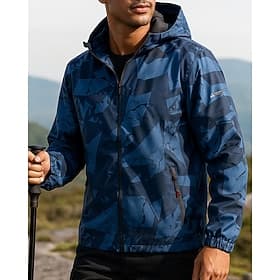 Men's Windbreaker Softshell Jacket Hiking Jacket Outdoor Waterproof Windproof Hiking Outfits Hiking Clothes Spring Autumn / Fall Top Camping / Hiking / Caving