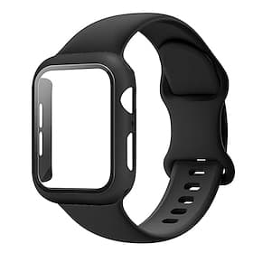 Sport Band Modern Buckle Compatible with Apple Watch band 38mm 40mm 41mm 42mm 44mm 45mm 49mm with Case Women Men Shockproof Silicone Strap Replacement Wristban