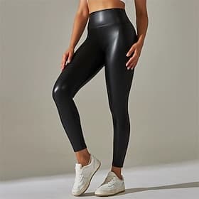 Femmes Slacks Leggings Leggings confortables Streetwear Occasionnel Longueur complète Taille Haute Uni Taille Élastique Confortable Rue Fête Tenue quotidienne