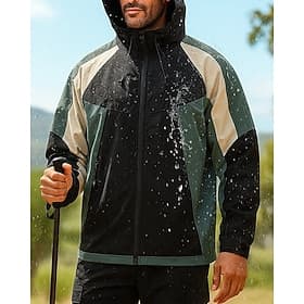 Men's Windbreaker Softshell Jacket Hiking Jacket Outdoor Waterproof Windproof Hiking Outfits Hiking Clothes Spring Autumn / Fall Top Camping / Hiking / Caving thumbnail 3