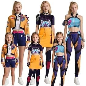 Korean Idol Inspired Pop Star Cosplay Costume Group Costume Fancy Dress Women's Girls' Kid's Adults' Halloween Carnival Performance Comic Con Anime Expo