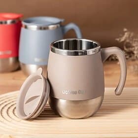 16.91oz Stainless Steel Insulated Coffee Tumbler with Lid – Double Wall Vacuum Cup for Hot  Cold Drinks, Perfect for Home, Outdoor, Camping, and Holiday Gifts