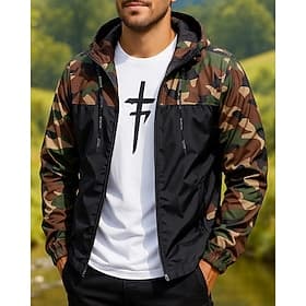 Men's Windbreaker Softshell Jacket Hiking Jacket Outdoor Waterproof Windproof Hiking Outfits Hiking Clothes Spring Autumn / Fall Top Camping / Hiking / Caving thumbnail 4