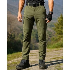 Men's Combat Pants Cargo Pants Hiking Pants Trousers Spring Autumn / Fall Outdoor Regular Fit Waterproof Windproof Pants / Trousers Pocket Black Army Green Cam