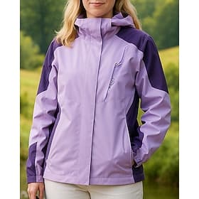 Damen Windjacke Softshelljacke Wanderjacke Außen Wasserdicht Winddicht Wanderoutfits Wanderbekleidung Frühling Herbst Oberteil Camping / Wandern / Höhlenforsch thumbnail 2