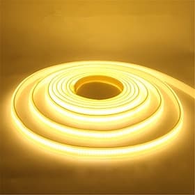 Bande lumineuse LED COB 220 V, 1 m, 2 m, 5 m, 288 LED/m, étanche, flexible, 3000 K, 4000 K, 6000 K, haute qualité, pour décoration intérieure et extérieure
