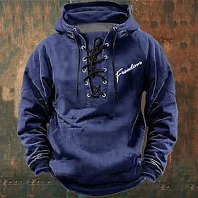 4th of July 2026 250th Memorial Day Men's Vintage Retro Streetwear Designer Hooded Hoodie Sweatshirt Outdoor Street