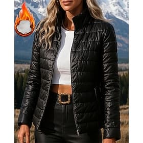 Women's Hiking Jacket Puffer Jacket Thermal Jacket Outdoor Thermal Waterproof Hiking Outfits Hiking Clothes Winter Autumn / Fall Top Camping / Hiking / Caving