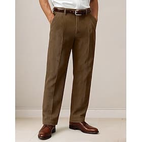 Men's Trousers Dress Pants Corduroy Pants Slacks Suit Pants Pocket Plain Comfort Soft Full Length Casual Daily Outdoor Fashion Classic Khaki Black Micro-elasti