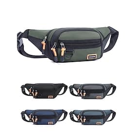 Men's Water-Resistant Crossbody Sling Bag, Multi-Way Wear Fanny Pack Waist Bag with Multiple Pockets, Casual Travel, Sports and Outdoor Shoulder Bag