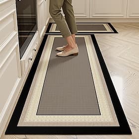 Runner Rugs For Hallway Kitchen Farmhouse Diatomaceous Earth Absorbent Floor Mat For Sink Laundry Room Soft Non-Slip Machine Washable Rug Comfortable And Durab