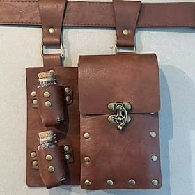 Retro Vintage Medieval Renaissance Belt Pouch Viking Alchemist Fancy Dress Men's Women's Unisex Fantasy Halloween Carnival Performance LARP Ren Faire Adults Ba