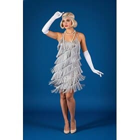 Roaring 20s 1920s Knee Length Flapper Dress Sleeveless The Great Gatsby Sequins Fringe Scoop Neck Fancy Dress Women's Christmas Carnival speakeasy Masquerade R