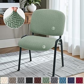 Lot de 2 housses de chaise pliantes en jacquard, extensibles et amovibles, pour mariage, banquet, fête ou décoration intérieure