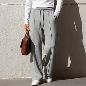 Homme Joggings Pantalons Pantalons Amples Pantalon de survêtement droit Pantalon plissé Cordon de serrage Taille Élastique Uni Respirant Longueur complète Spor