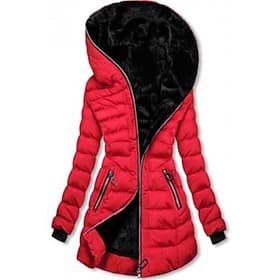 Damen Wintermantel Daunenjacke Kapuzenjacke Warm Bequem Reißverschluss Tasche Lässig Einfach Urlaub Alltagskleidung Ausgehen Wochenende Lang Mit Kapuze Normale