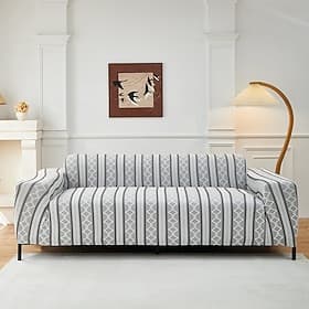 Housse de canapé extensible haute résistance, housse de canapé monobloc antidérapante avec base élastique, épaisse et douce, lavable en polyester et élasthanne