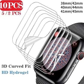 [2 Pack] 10er Pack [5er Pack] Beobachten Displayschutzfolie Kompatibel mit Apple Watch Ultra 49mm Series 8 7 41mm 45mm Series 6 5 4 SE 40mm 44mm Series 3 2 1 3