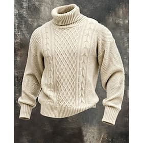 Men's Sweater Pullover Sweater Jumper Knit Sweater Ribbed Knit Regular Tops Knitted Plain Turtleneck Fashion Streetwear Casual Daily Wear Clothing Apparel Fall
