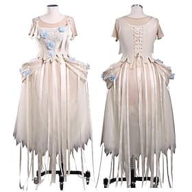 Gothic Horror Wolf Girl Dress Costume Fancy Dress Cosplay for Women's Girls' Kid's Adults' Halloween Carnival Performance Party