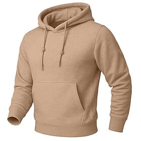 Men's Hoodie Fleece Hoodie Fleece lined Hoodie Blue Apricot Black White Yellow Hooded Plain Kangaroo Pocket Casual Daily Sports  Outdoor Polyester Streetwear C