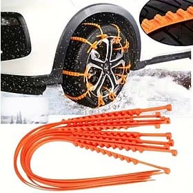 20pcs Tire Snow Chains, Snow Tire Chain Anti-Skid Belt for Car Truck SUV Emergency Winter Driving