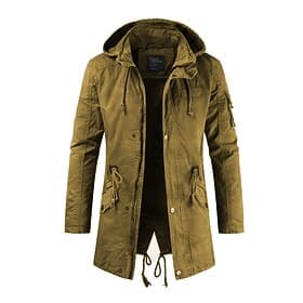 Men's Winter Coat Windbreaker Casual Jacket Trench Coat Business Casual Winter Thermal Warm Windbreaker Outerwear Clothing Apparel Classic