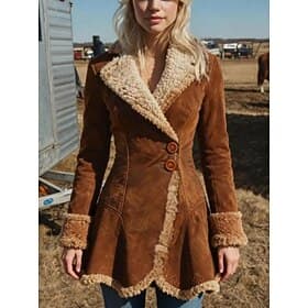 Women's Winter Coat Winter Jacket Comfortable Breathable Buttons Vintage Casual Plain Vacation Street Casual Daily Wear Single Breasted Regular Turndown Regula