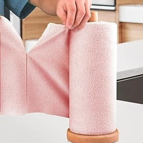 Reusable Microfiber Paper Towels Roll Thick Absorbent Tearable Cleaning Cloths Multipurpose Kitchen Wipes Hand Tear Dish Cloths Laundry Home Cleaning Essential